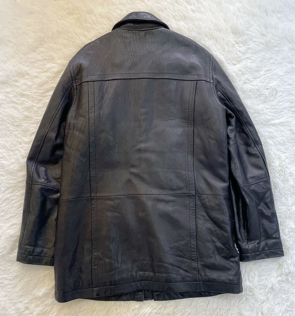 90s Calvin Klein Calvin Klein original leather leather jacket coat outer men's M size black 