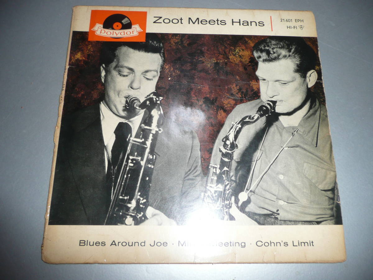 VeryレアEP◆Zoot Meets Hans(レアジャケ　Brunswick盤の２nd Press)◆独Polydor_画像1