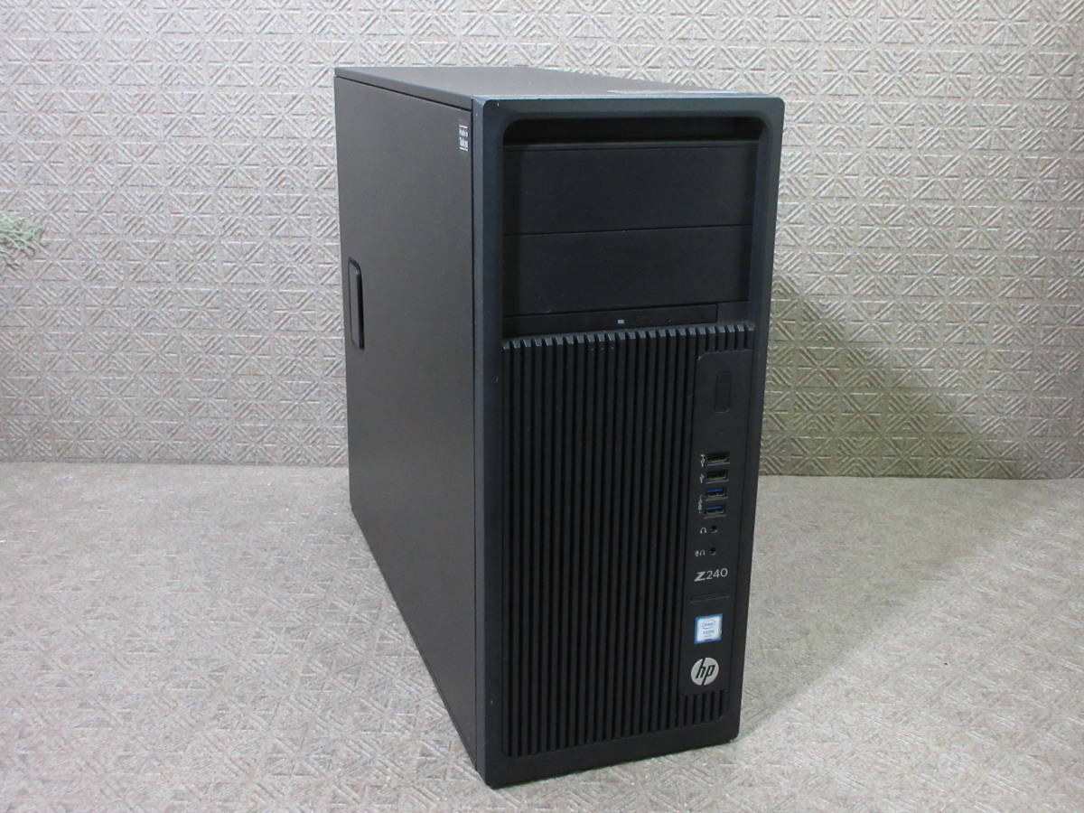 HP Z240 Workstation (Win11認証済み) / Xeon E3-1270v5 3.60GHz / SSD 500GB + 3.5HDD 1TB / 32GB / Quadro K2000 / DVD-ROM / No.S856_画像1