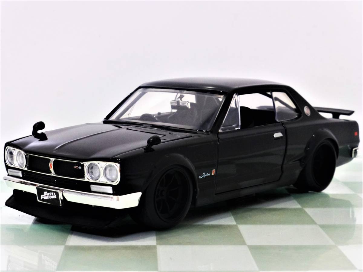 ワイルドスピード■JADA TOYS 1/24 BRIAN'S NISSAN SKYLINE 2000 GT-R BLACK■ ブライアン 日産 スカイライン ハコスカ _画像1