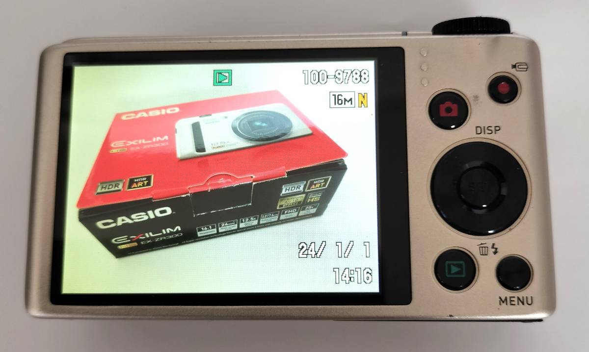 CASIO EXILIM EX-ZR300 カシオ コンパクトデジタルカメラ_元箱の画像