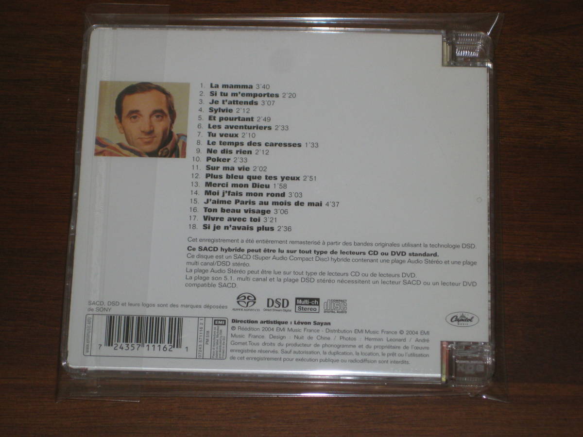 CHARLES AZNAVOUR シャルル・アズナヴール/ LA MAMMA 2004年発売 EMI社 Hybrid SACD 輸入盤_画像2