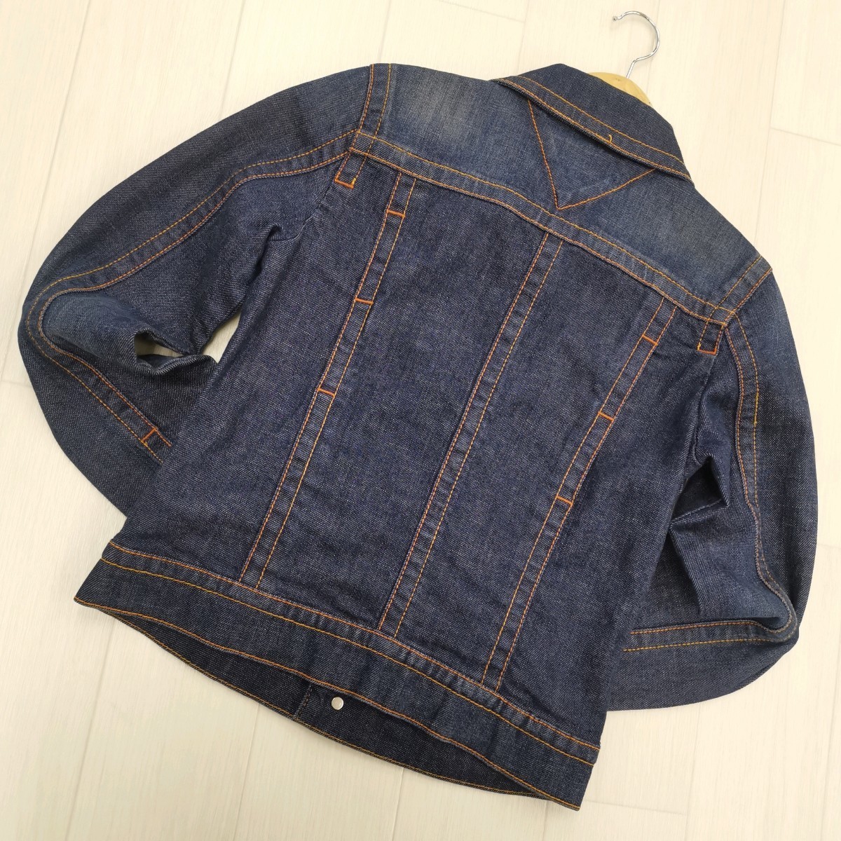 Y ×【商品ランク:B】トミー ジーンズ Tommy jeans 長袖 ボタン デニムジャケット sizeS レディース アウター 婦人服 ブルー 青色系_画像3