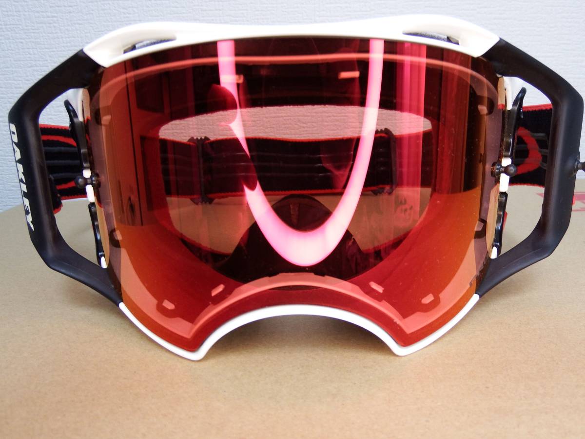 OAKLEY AIRBRAKE MXゴーグル中古美品 Prizm MX Touchレンズ　売り切り_画像1