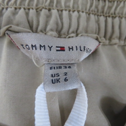 Y401★TOMMY HILFIGER トミーヒルフィガー ロングスカート サイズ34 未使用 ベージュ系　W62-68★A_画像6