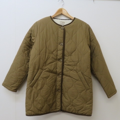 Q211*SM2 quilting jacket coat reverse side f lease .... size free *A