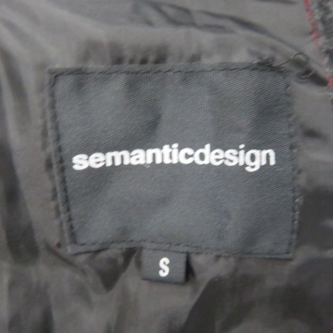 3193★semantic design/セマンティックデザイン　ジャケット　チェックグレー系　メンズS★A_画像4