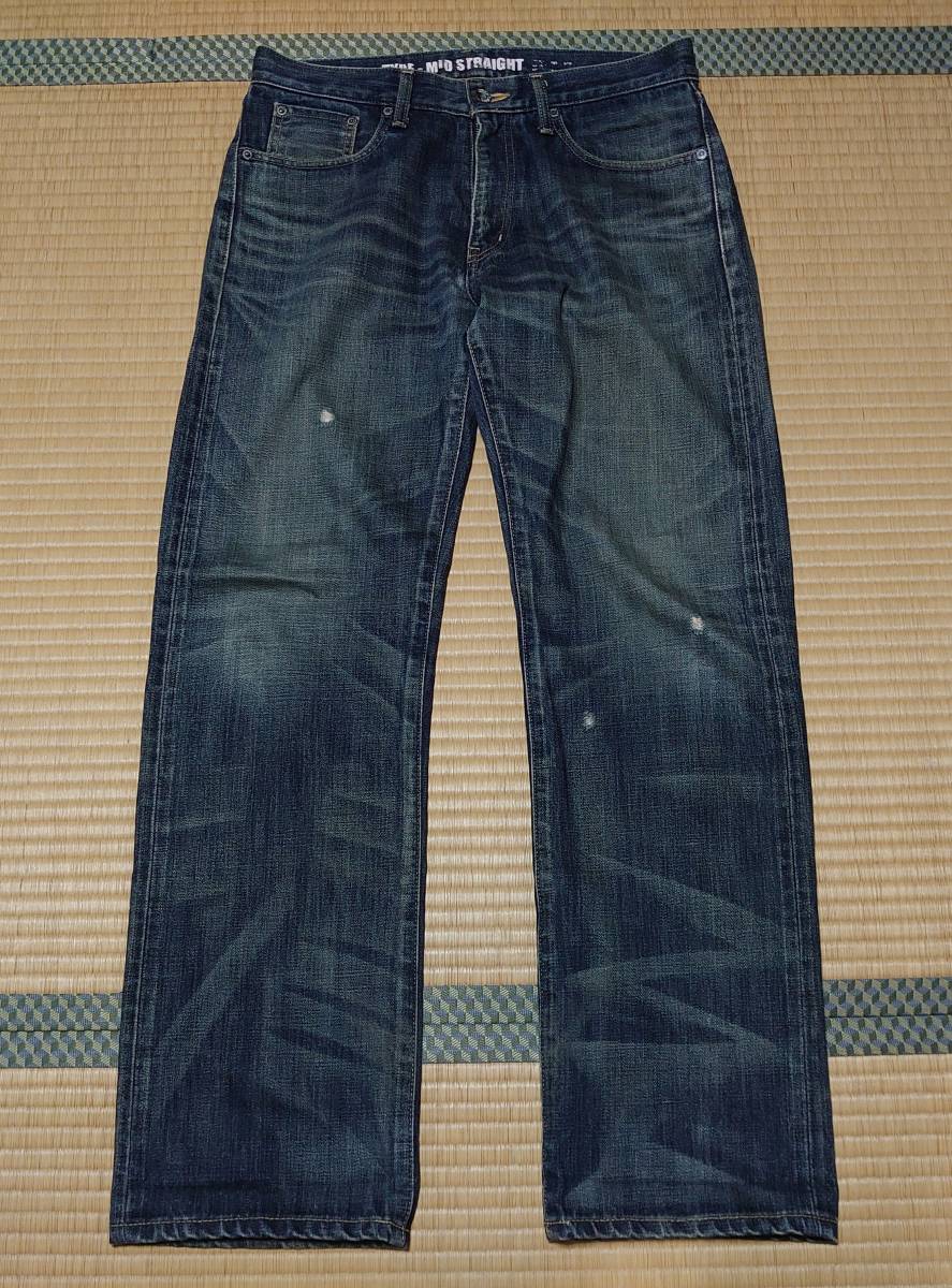 NEIGHBORHOOD ネイバーフッド ジーンズ デニム 09EX(2009年)MID STRAIGHT SIZE S(SMALL) LEVEL-2 091DCNH-PT-M08 WASHED サベージ_画像1