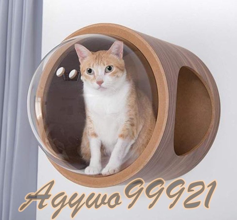 特売　人気推薦 猫 キャットウォーク キャットステップ ベッド ハウス 壁付け 天然木 宇宙_画像5
