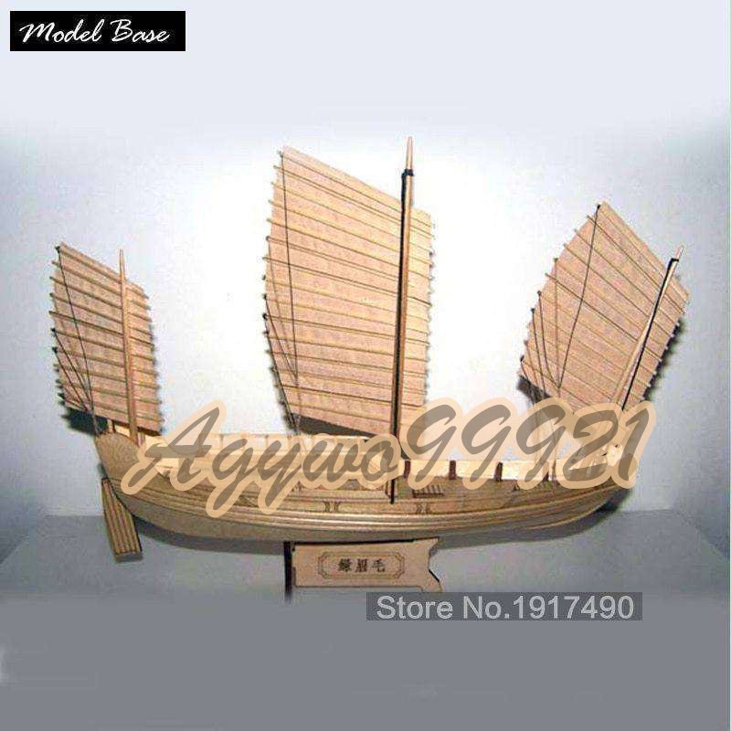 木製船のモデルキットボート船モデルキットヨット教育玩具モデルキット木材スケール1/148中国アンティークヨット_画像1