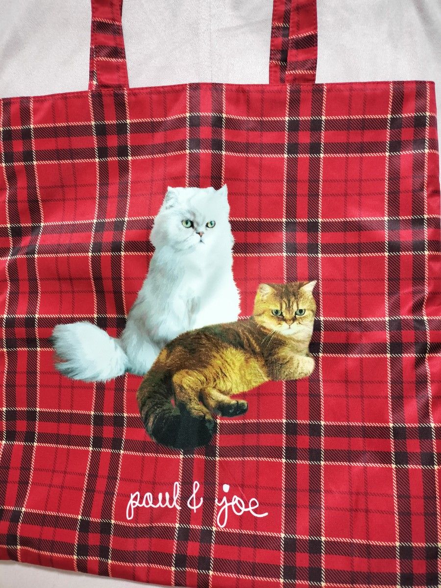 ポール&ジョー トートバッグ クリスマスコフレ2023 ネコ 猫 ポール&ジョー トートバッグ クリスマスコフレ2023 ネコ 猫