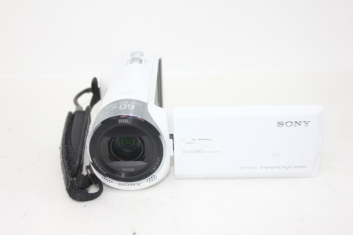 ソニー ビデオカメラ Handycam HDR-CX470 ホワイト 内蔵メモリー32GB 光学ズーム30倍 HDR-CX470 W #0093-794_画像2