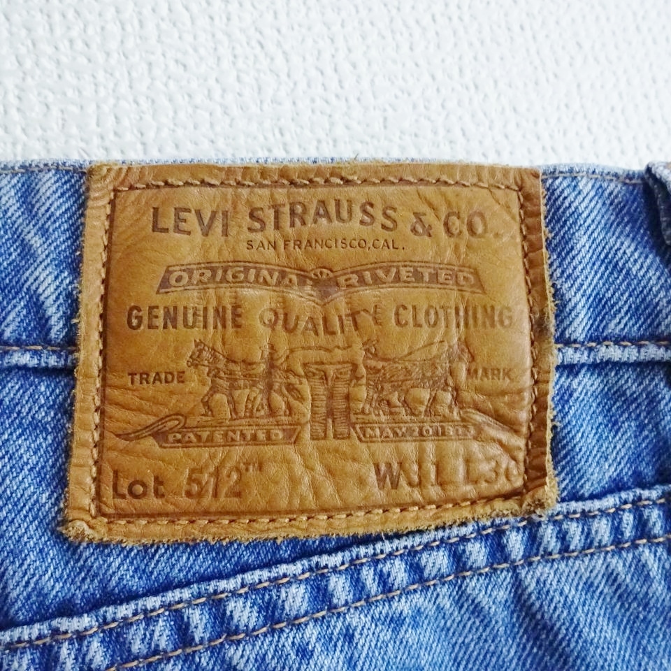 即決★ 送料無★ リーバイス プレミアム　512　W80cm　スリムテーパードデニム　ストレッチ　明青　Sz.31　Levi's　G882_画像4