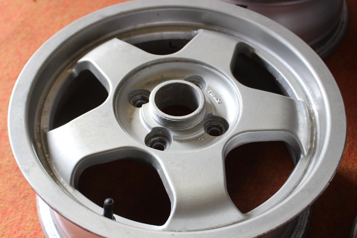 ★☆ TOM'S C3-R トムス 希少品 当時物 程度落ちです ★☆ 14×6JJ +39 PCD100/4H 4本 6J カローラ レビン ★迅速発送 店頭受け取りも対応_画像4