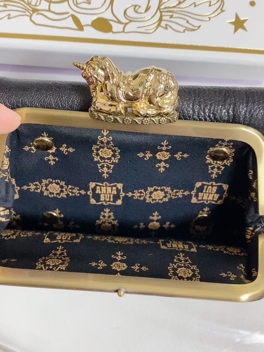 美品　ANNA SUI アナスイ　ファンタジア　ユニコーン　折財布