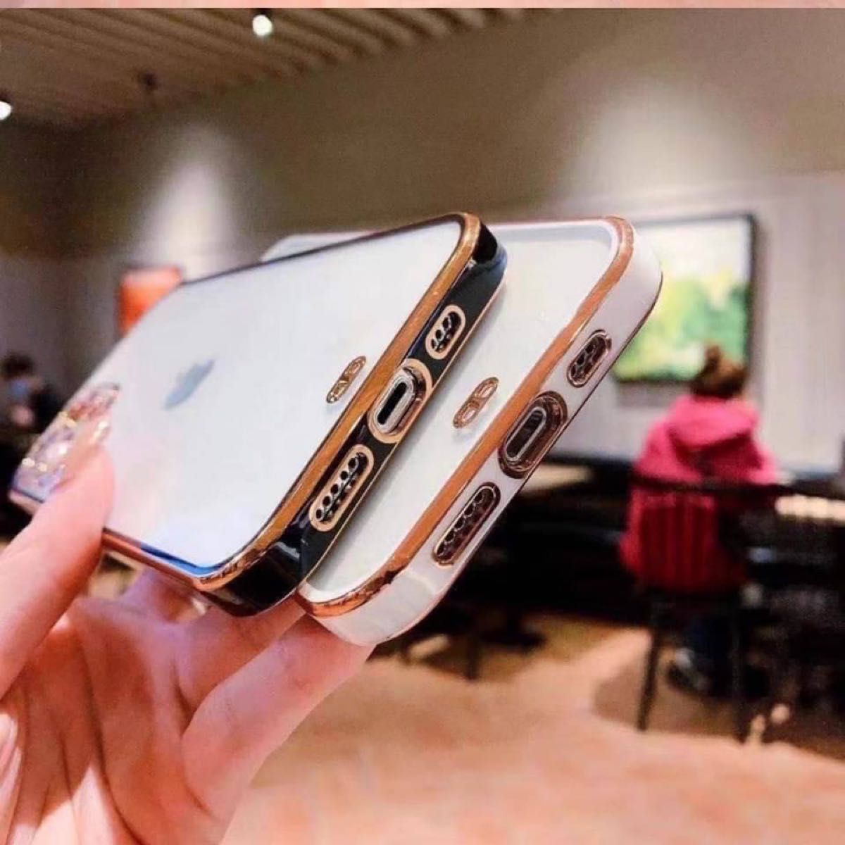 iPhone13pro カバー　クリア　ケース　韓国　耐衝撃　シンプル　ハード