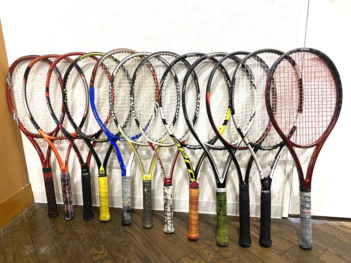 テニスラケット●中古品●まとめ売り ○YONEX○WILSON○ダンロップ○BABOLAT○ブリヂストン○グラフィンタッチ○PACIFIC○PRINCE_画像1