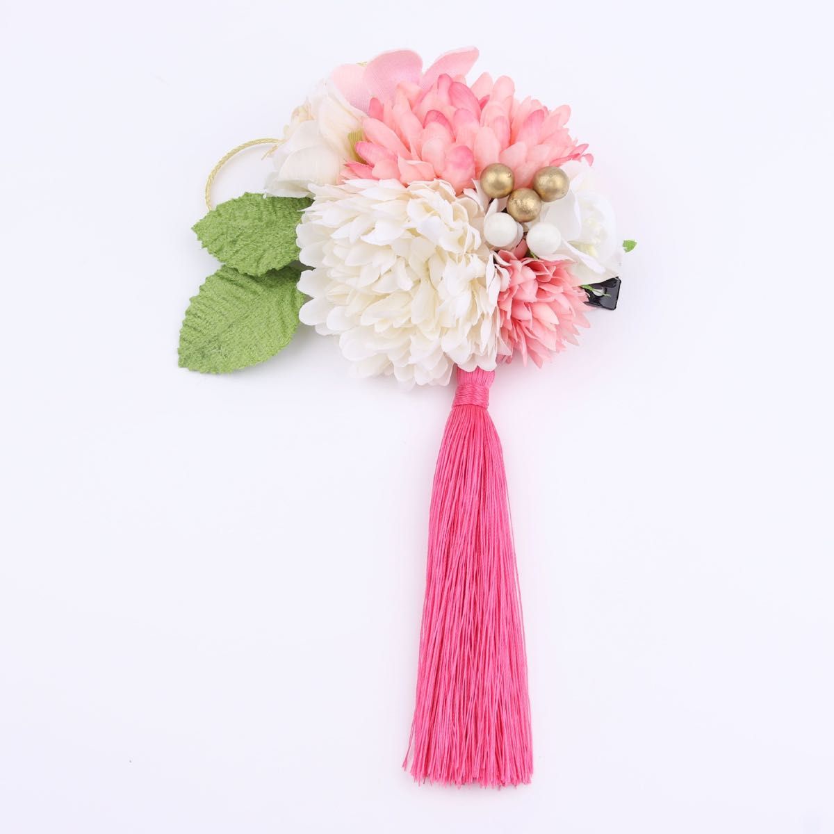 髪飾り ピンク 和風 かんざし ヘアアクセサリー 七五三 成人式 結婚式 卒業式