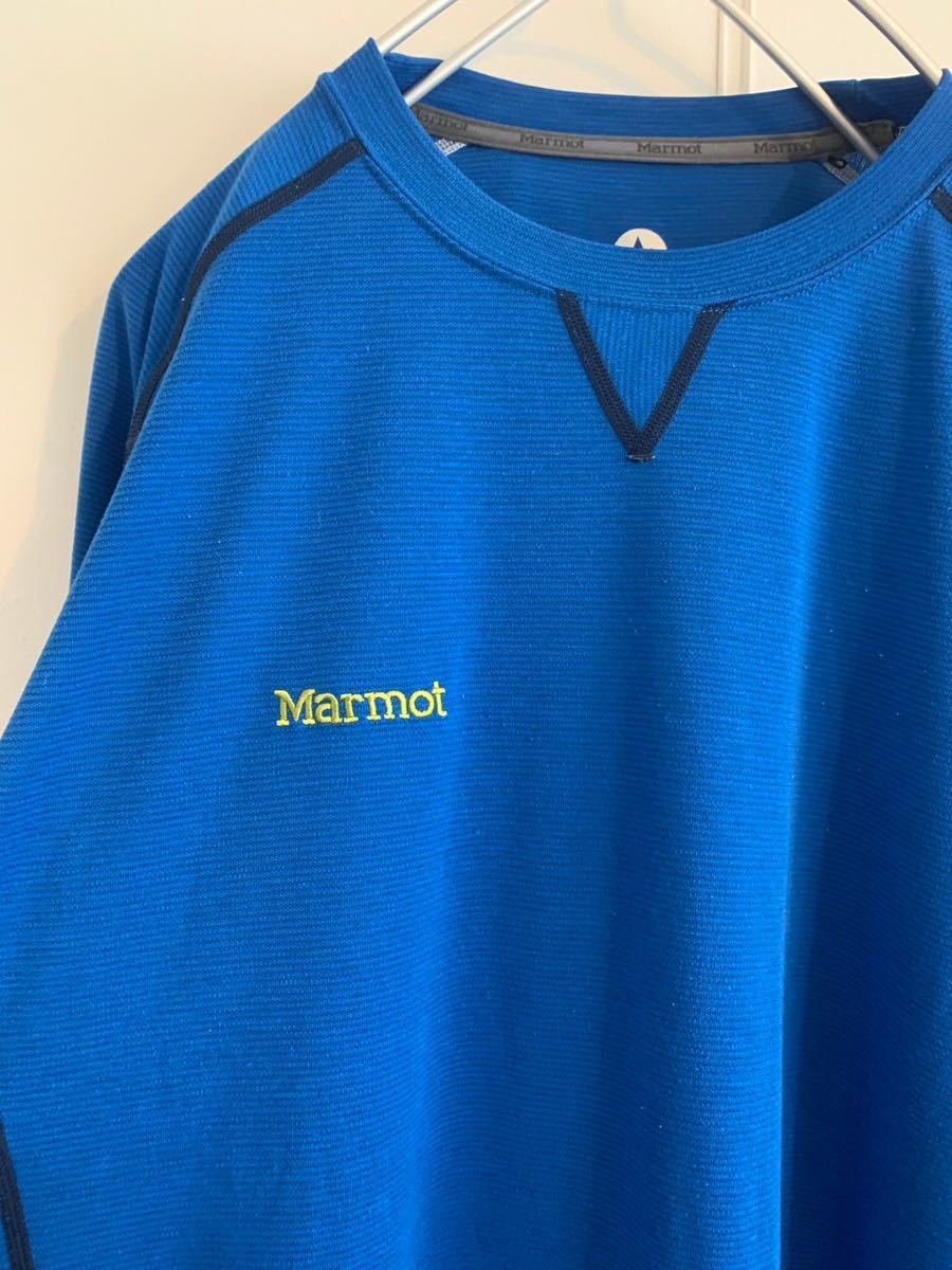 マーモット Marmot 長袖Tシャツ 青色/ブルー メンズ XLサイズ_画像3