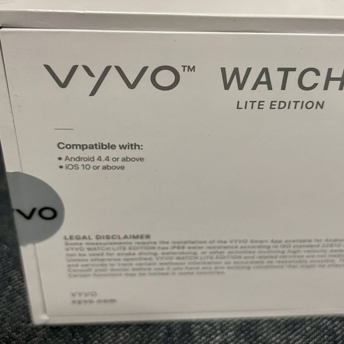 新品未開封 【vyvo WATCH】LITE EDITION SE スマートウォッチ ウェアラブル端末 2704_画像2