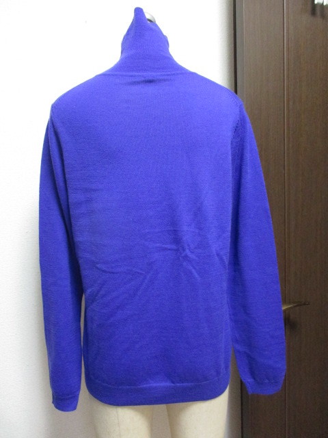 ユニクロ　綺麗な紫★タートルネック～薄手セーター　ウールマーク付き_画像4
