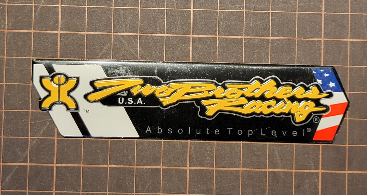 TwoBrothersRacing　USA　マフラー　ステッカー　アルミ ツーブラザーズレーシング_画像1