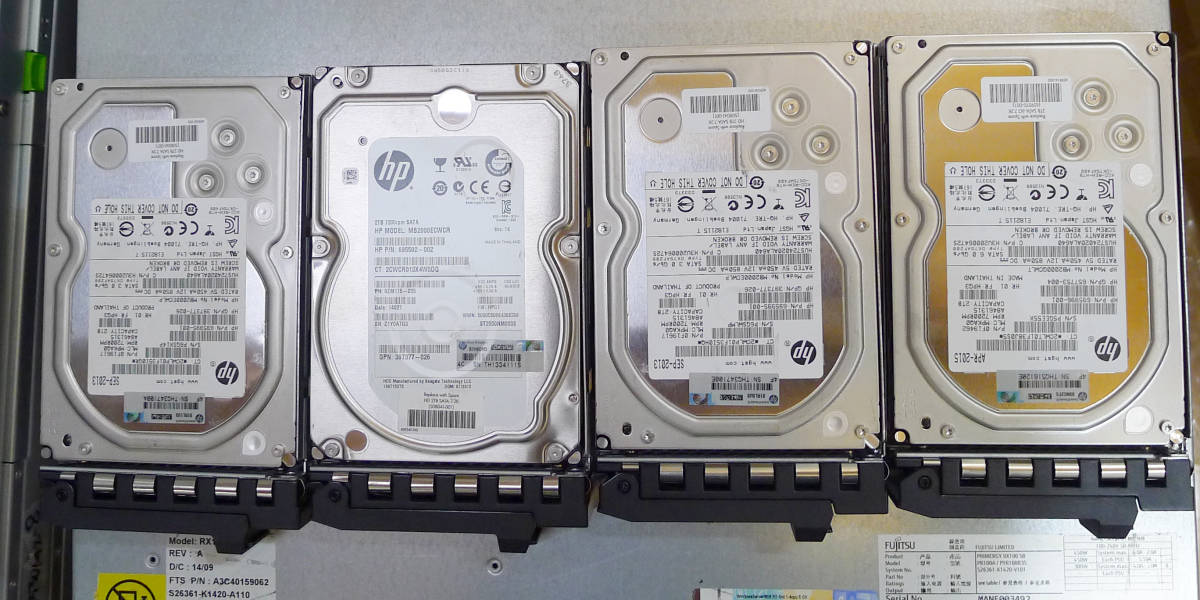 FUJITSU PRIMERGY RX100 S8 Xeon E3-1220 メモリ8GB HDD(SATA 2TB×4)_画像8