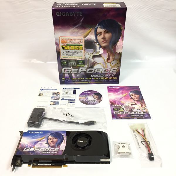 ◆現状品◆GIGABYTE GEFORCE 9800 GTX ビデオカード (PCI-E 2.0 512MB GDDR3) (NVIDIA GeForce)_画像1