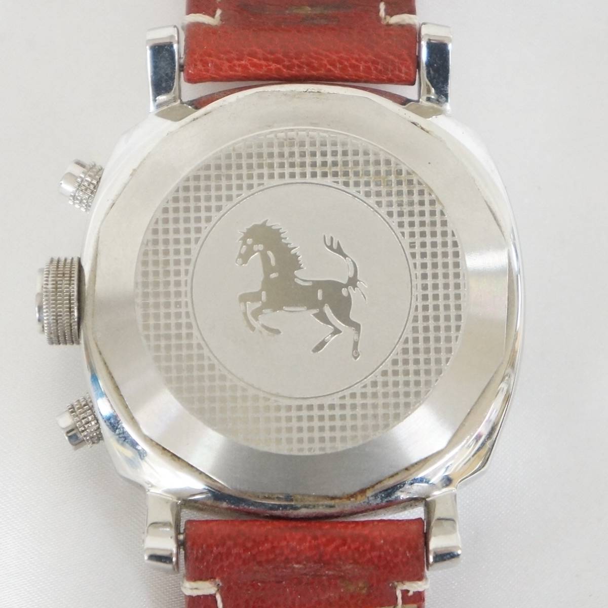 稼働品 Ferrari フェラーリ クロノグラフ メンズ 自動巻き 腕時計 2201273721_画像4