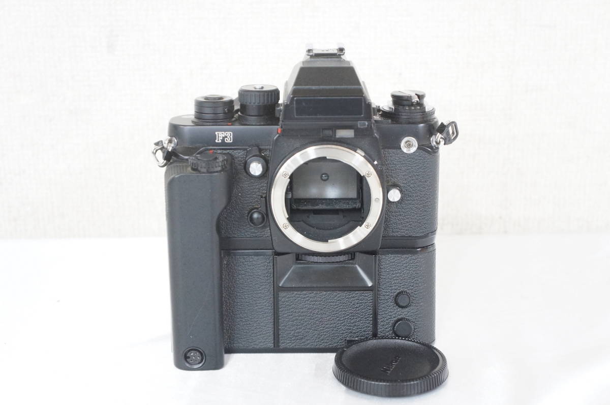 ⑱ Nikon ニコン F3 ブラック フィルムカメラ MD-4 モータードライブ MN-2 バッテリー セット 0601166011_画像1