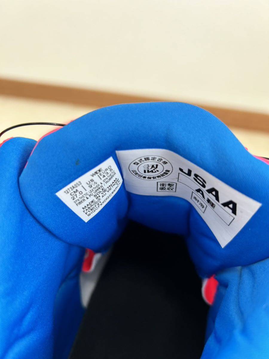 新品未使用品 アシックス安全靴 CP304BOA マーブル 限定色ディーバーピンク×エレクトリックブルー 27.0cm _画像5