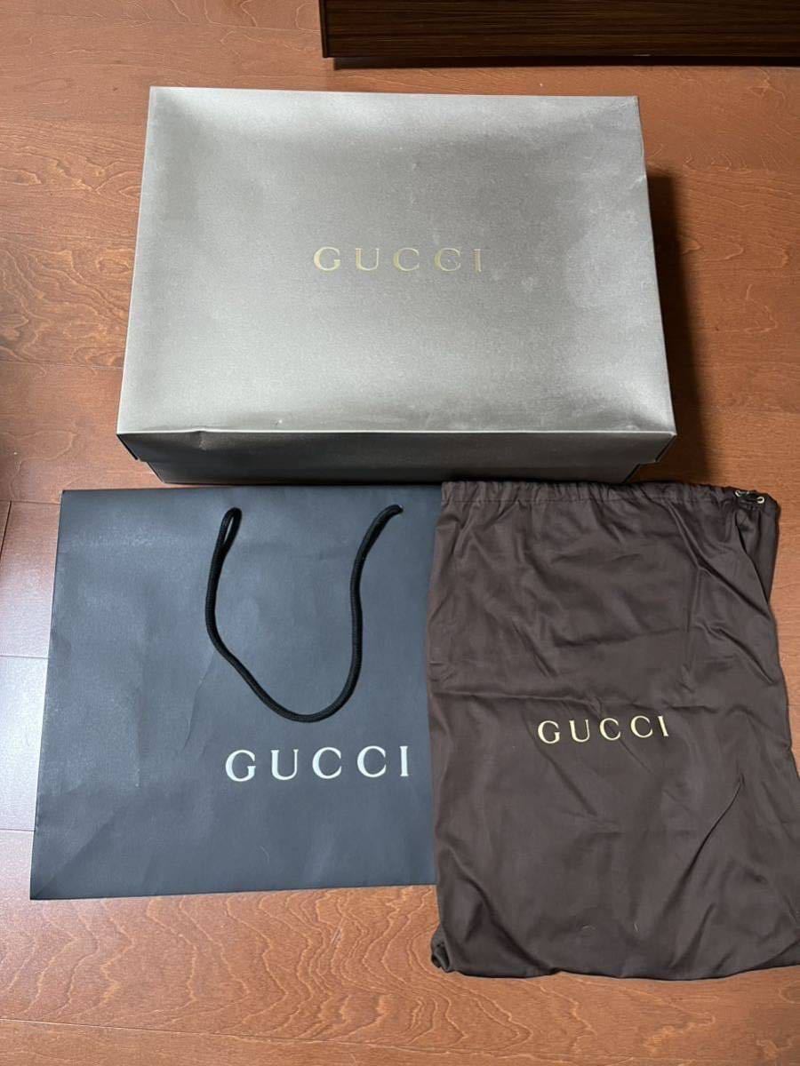 【未使用品・正規店購入】グッチ　GUCCI レザーコンビブーツ　イタリア製　13.5_画像8