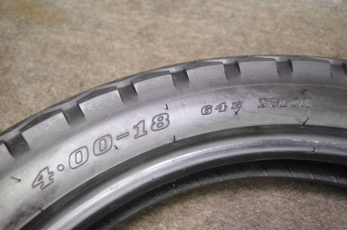  【Y24-0004】オートバイ用　DUNLOP　TT100GP　4.00-18TL　中古品/激安タイヤ/TT100GP特価/Z1リアタイヤ/KZ1000リアタイヤ_画像6