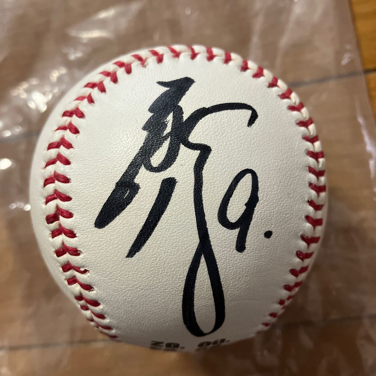  Yomiuri Giants Shimizu . line #9 autograph autograph ball . included . inserting 