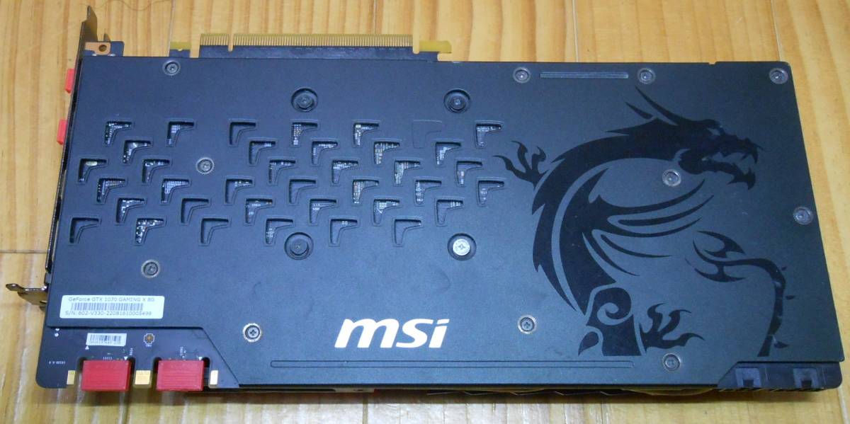 作動確認 良品 MSI GTX1070 GEFORCE GAMING X 8G TWINFROZR VI RAMサイズ：8 GB_画像4