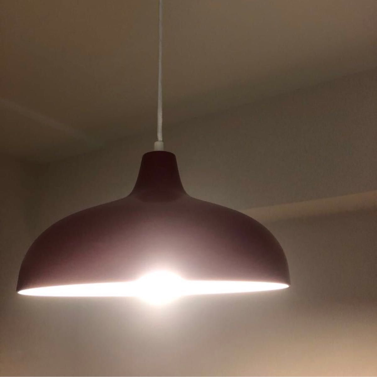 ニトリ ペンダントライト 照明器具 赤 レッド LED電球付き ニトリ ペンダントライト 照明器具 赤 レッド LED電球付き