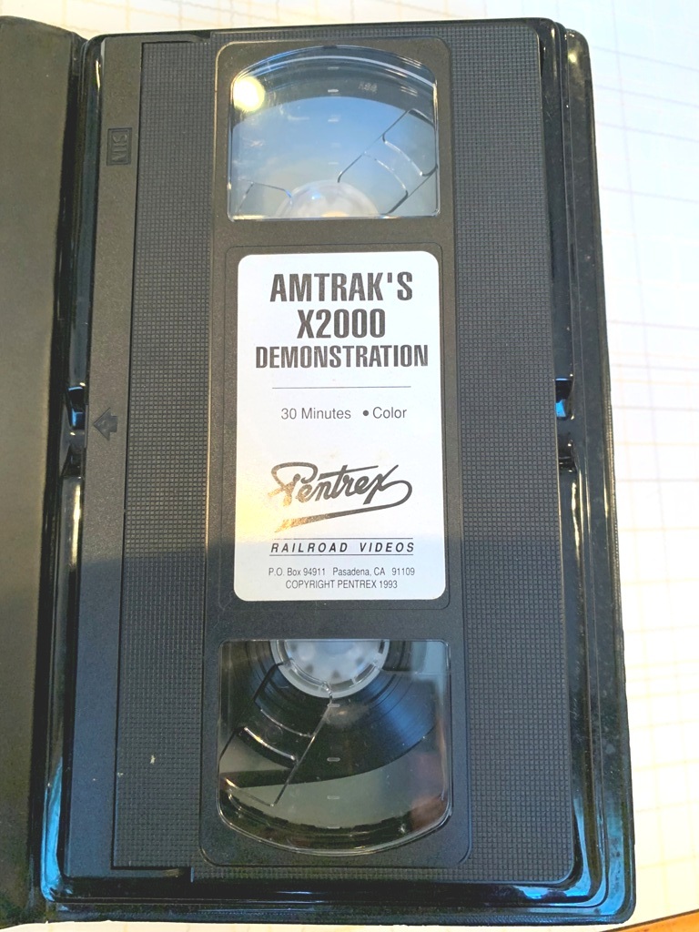 【アメリカ鉄道資料　VHSビデオテープ】AMTRAK'S X2000 DEMONSTRATION_画像3
