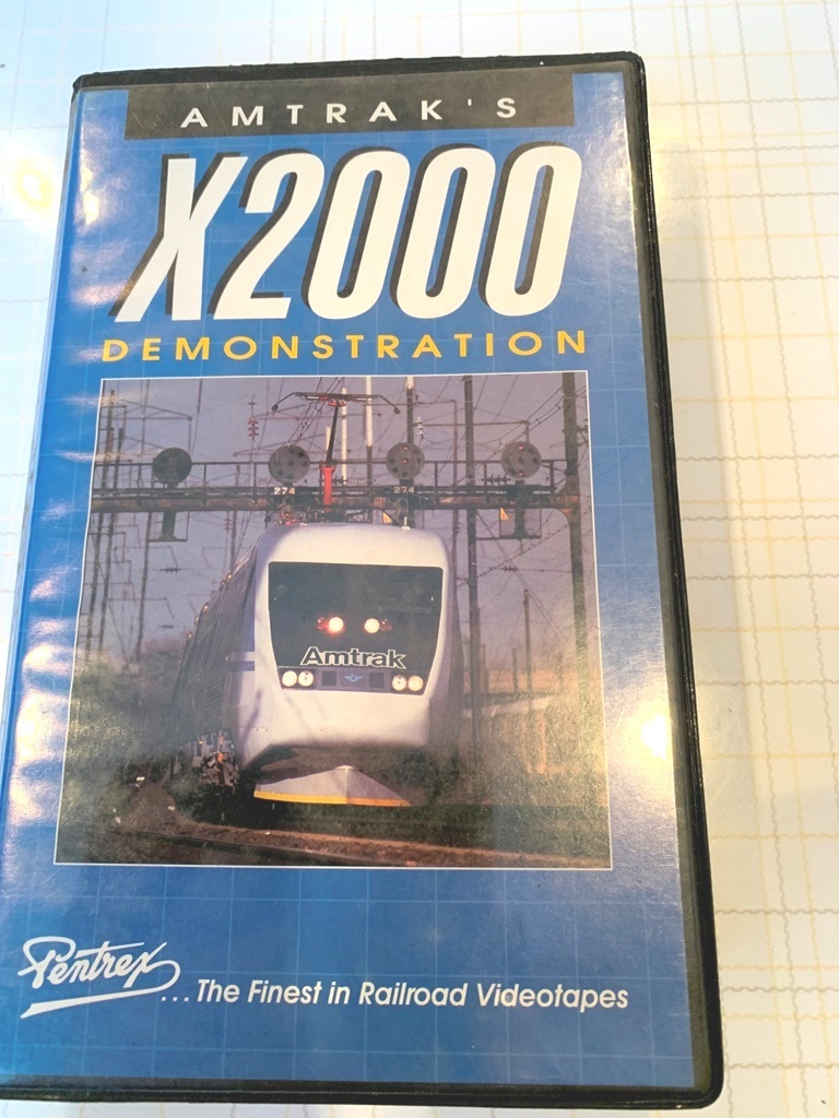 【アメリカ鉄道資料　VHSビデオテープ】AMTRAK'S X2000 DEMONSTRATION_画像2
