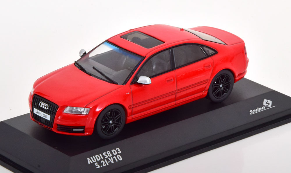 solido 1/43 Audi S8 D3 2010　レッド　アウディ_画像1