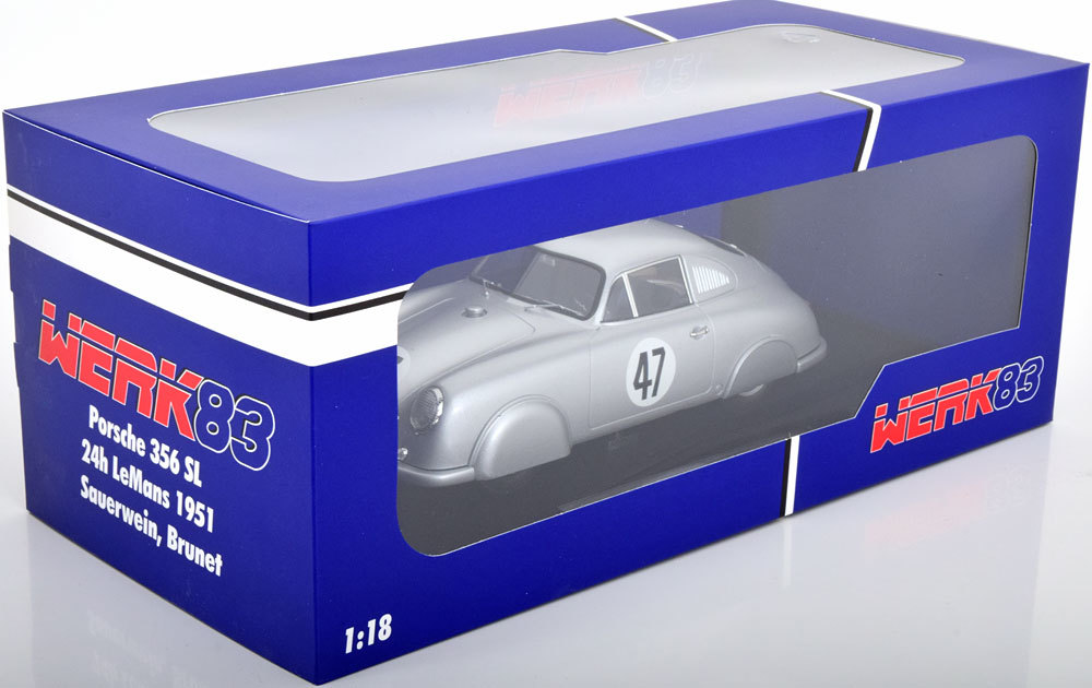 Werk83 1/18 Porsche 356 SL #47 24h Le Mans 1951 Sauerwein/Brunet　ポルシェ_画像3