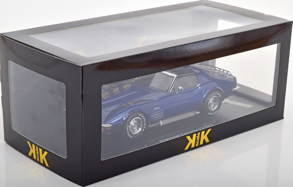 ＜予約品＞　KK scale 1/18 Chevrolet Corvette C3 1972　ブルーメタリック　ダイキャスト製　シボレー　コルベット_画像8