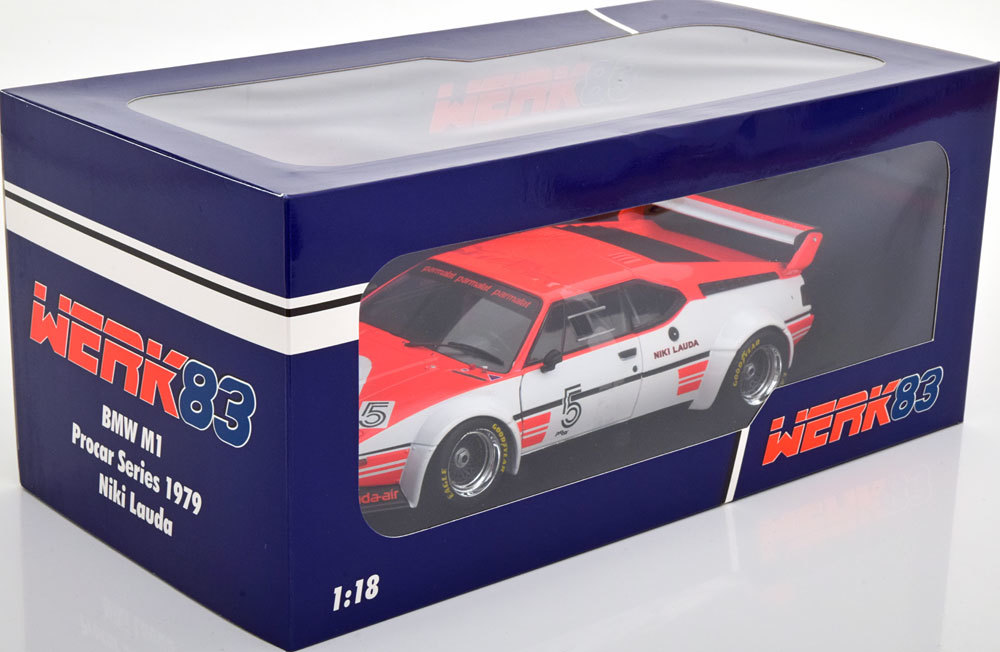 Werk83 1/18 BMW M1 #5 Pro Car Champion 1979 Lauda with Decals　Marlboroデカール付_画像4