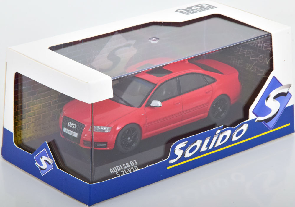 solido 1/43 Audi S8 D3 2010　レッド　アウディ_画像3