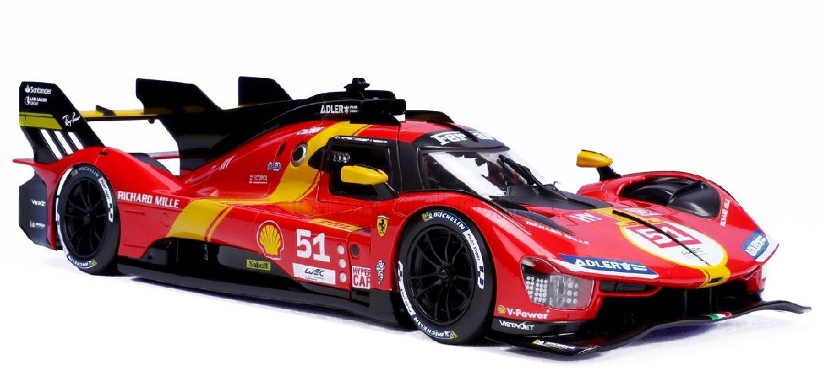 ＜予約品＞　Burago 1/18 Ferrari 499P AF CORSE #51 ALESSANDRO PIER GUIDI-JAMES CALADO-ANTONIO GIOVINAZZI　フェラーリ　ブラーゴ_画像4