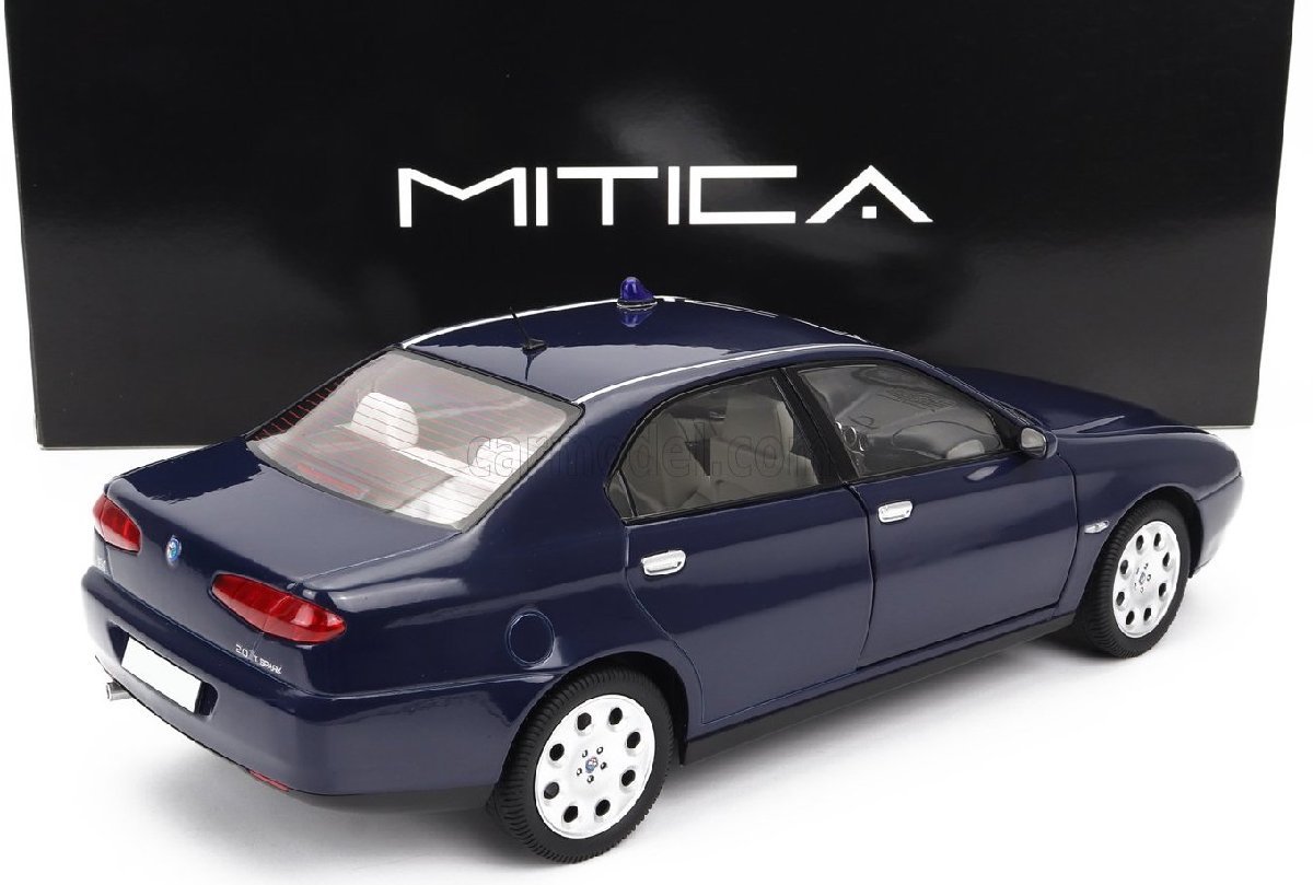 ＜予約品＞　Mitica 1/18 Alfa Romeo 166 3.0 V6 1998　Blue　パトカーパーツ付　アルファロメオ_画像2