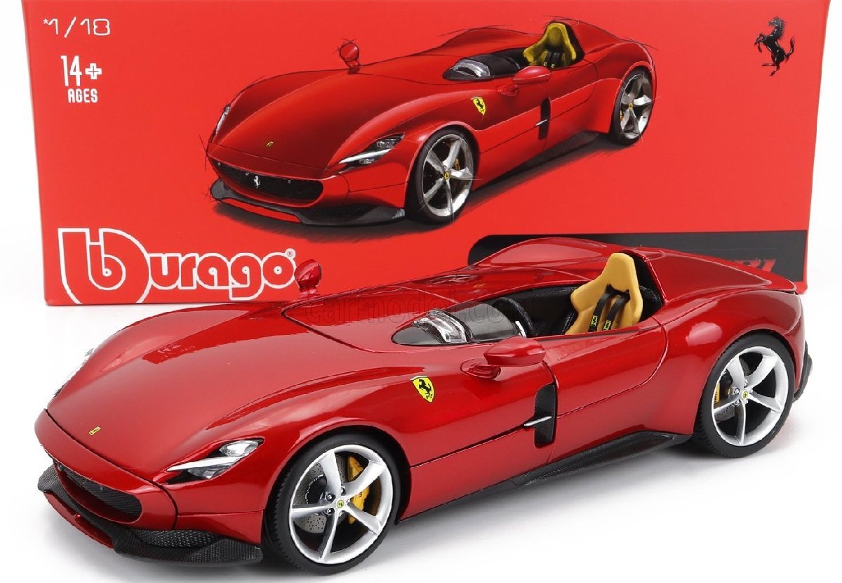 ＜予約品＞　Burago signature 1/18 Ferrari MONZA SP1　レッドメタリック　フェラーリ　モンツァ　ブラーゴ