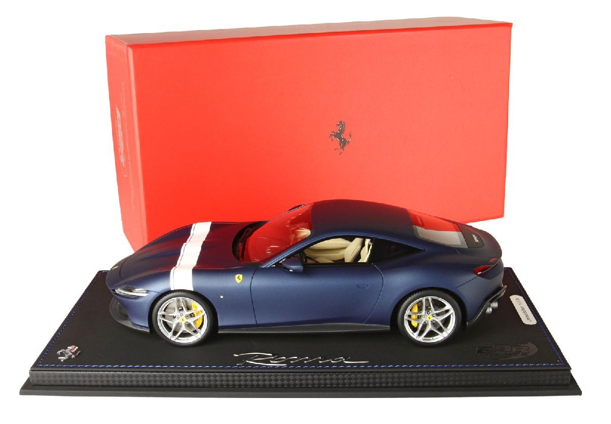 < reservation goods > BBR 1/18 Ferrari Roma Matt Blu Abu Dhabi Ferrari Rome P18185NN