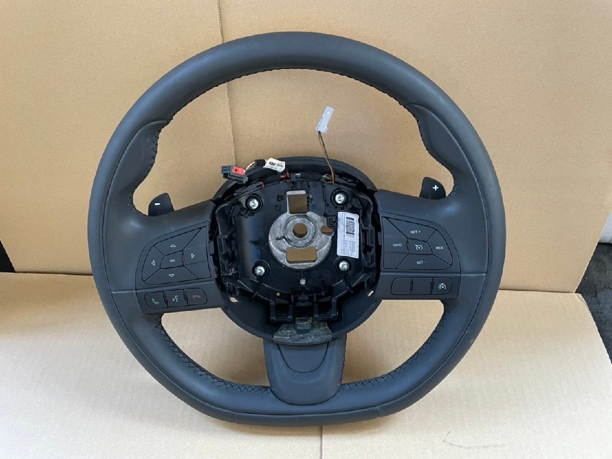 H29年 ABA-33414 334系 FIAT/フィアット 500X ステアリング/ハンドル レザー 中古品 即決 562384 230531 TK どんぐり在庫_画像1