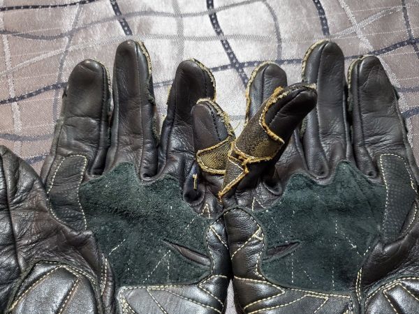 [LL] Kushitani GPS glove III k5163 racing leather glove cow leather original leather ba salted salmon roe i DIN g Rider's 