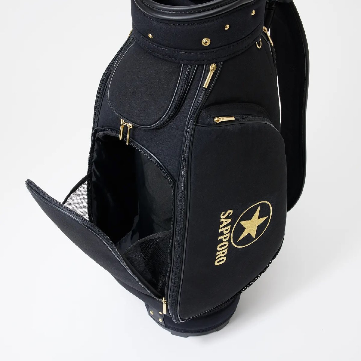 ☆新品未使用☆ サッポロ 黒ラベル×GOLF SERIES Caddie bag 考英舎 キャディバッグ BLACK BL037CB01_画像4